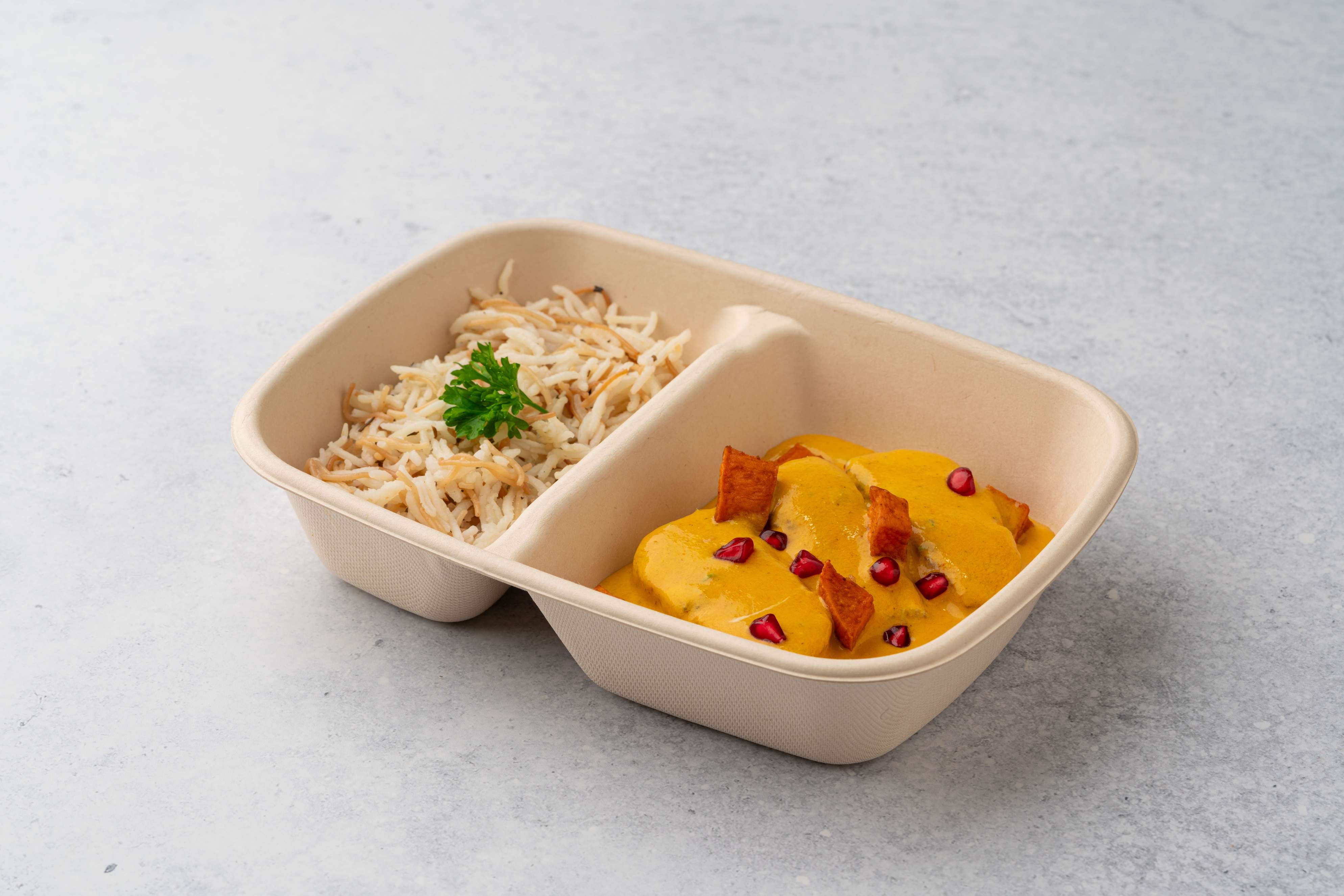 Butternut Salmon Curry With Rice Pilaf